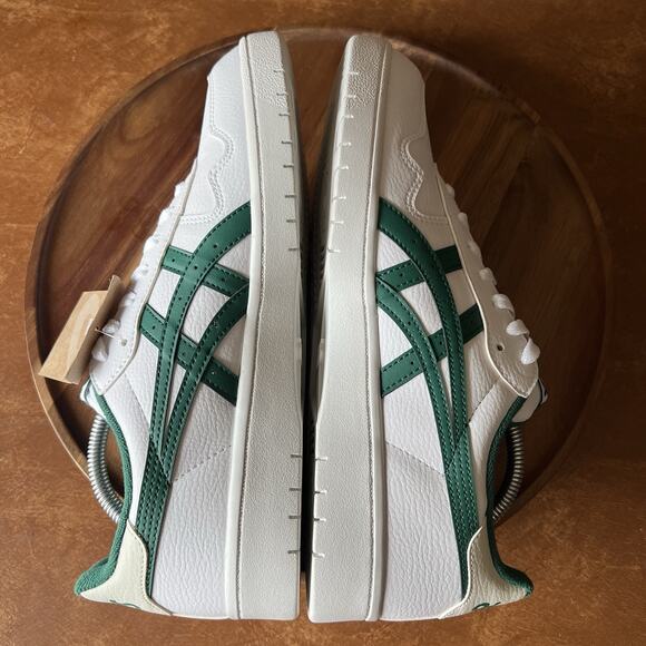 Asics Japan S Athletic Leather Shoes Sneakers Low White Jasper Green Men's 10.5 - Picture 16 of 16